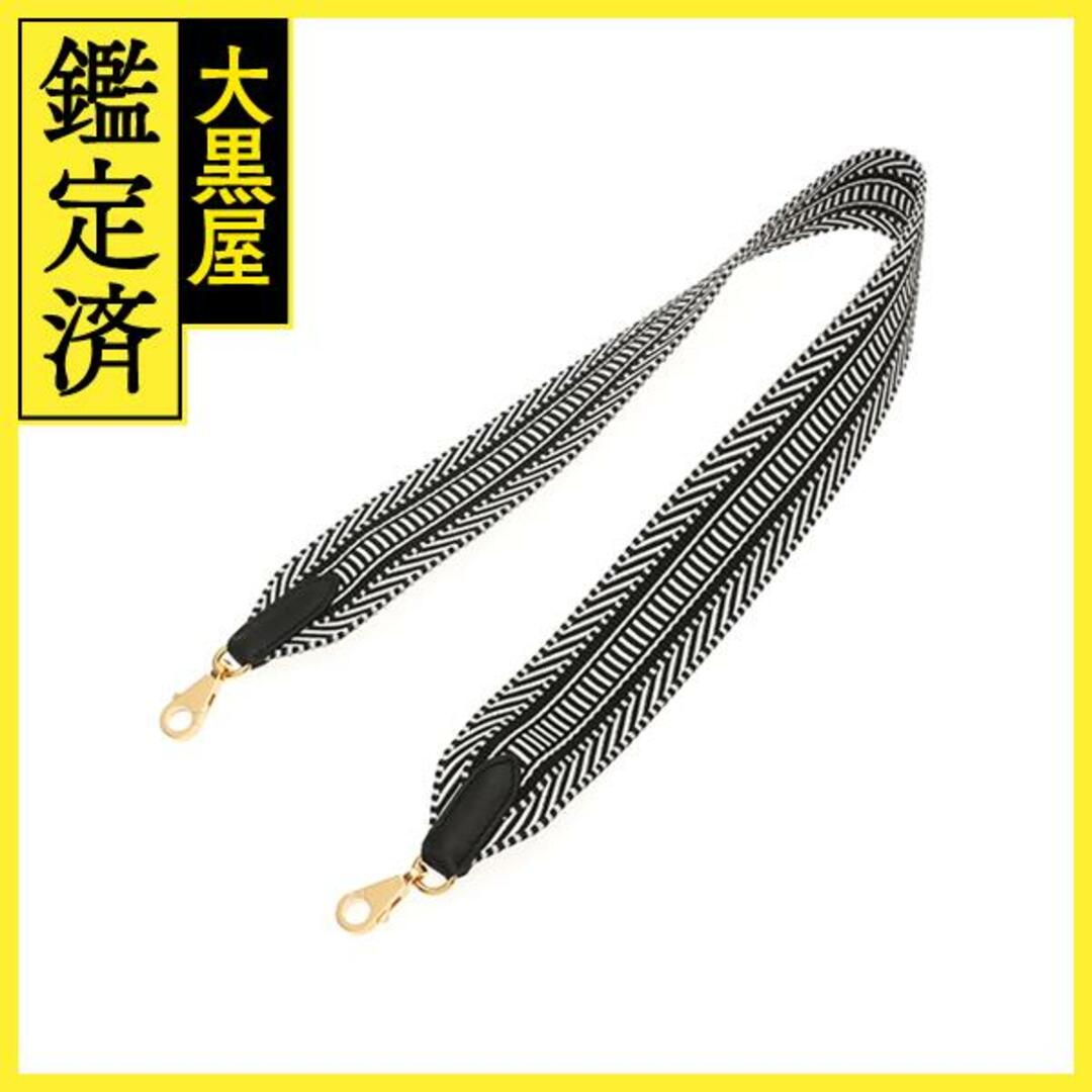 アクセサリーHERMES  バンドリエール 幅 50ｍｍ 黒)/白 未使用品【472】AH