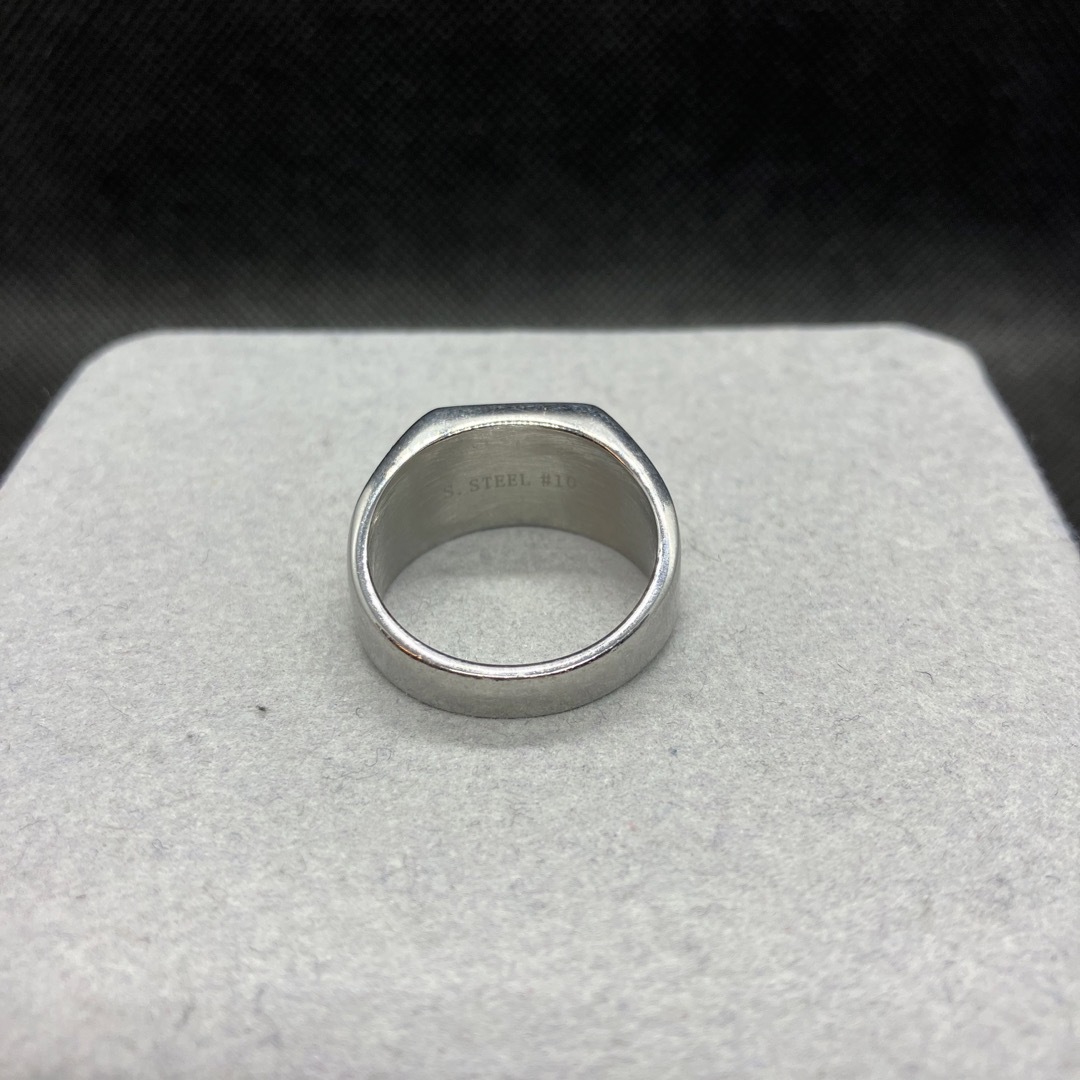 即決 S.STEEL 印台 リング 指輪 21号 メンズのアクセサリー(リング(指輪))の商品写真