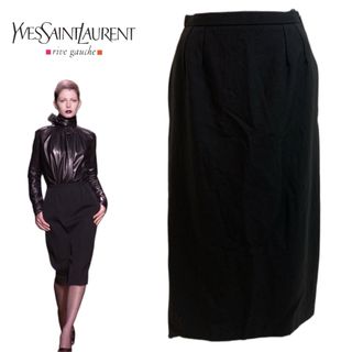 イヴサンローラン(Yves Saint Laurent)のYVES SAINT LAURENT FRANCE製 エルバス期 ミドルスカート(ひざ丈スカート)