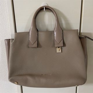 マイケルコース(Michael Kors)のマイケルコース　ローリンズ ラージ サッチェル レザーハンドバッグ ベージュ色(ハンドバッグ)