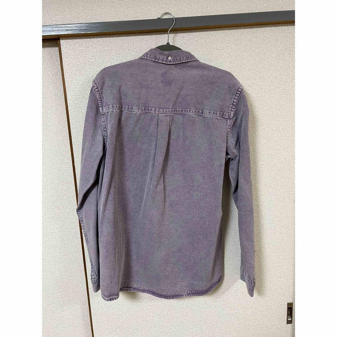 ZARA(ザラ)の新品未使用　ZARA デニムシャツ　薄紫 メンズのトップス(シャツ)の商品写真