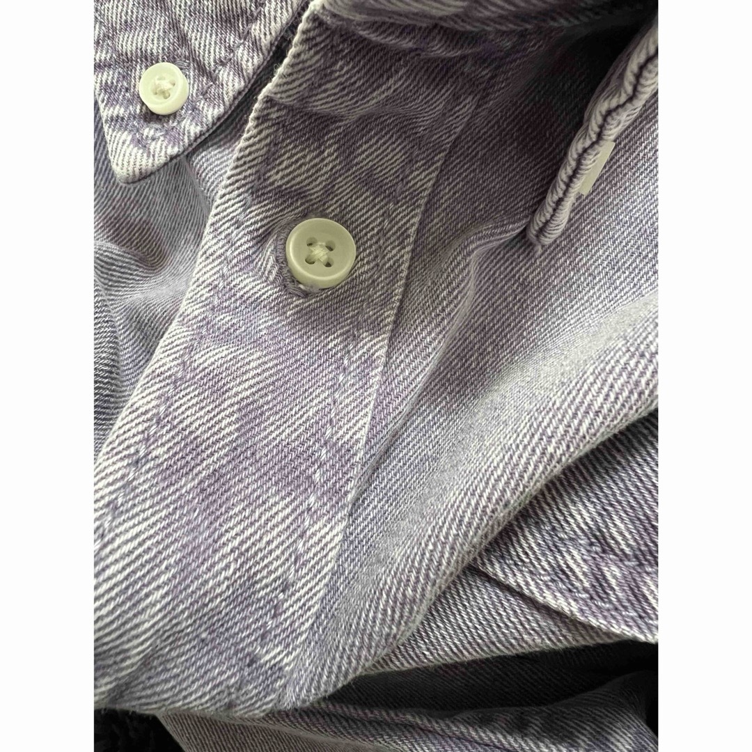 ZARA(ザラ)の新品未使用　ZARA デニムシャツ　薄紫 メンズのトップス(シャツ)の商品写真