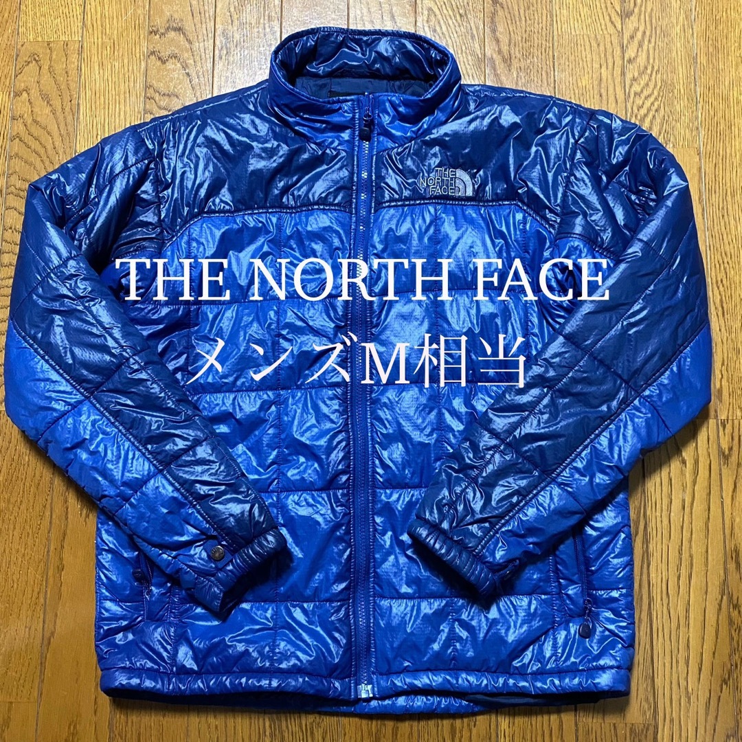 ノースフェイス　エクセルロフト　中綿ジャケット　ダウン　メンズ M   ブルー約52cm袖丈