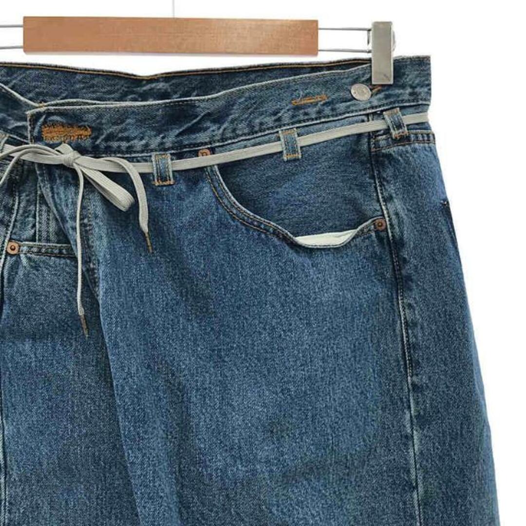 その他MAISON EUREKA / メゾンエウレカ | Levi's / リーバイス ヴィンテージ リメイク 再構築 カットオフ ラップ ワイド デニムパンツ | M | インディゴ | メンズ