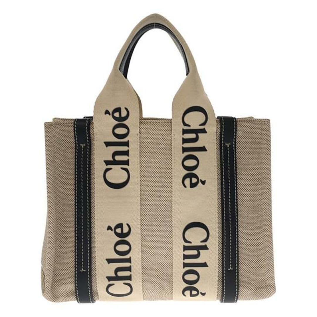 Chloe - Chloe / クロエ | WOODY LOGO スモール ハンドバッグ | ベージュ / ブラック | レディース