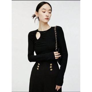 シーイン(SHEIN)の変形トップス(カットソー(長袖/七分))