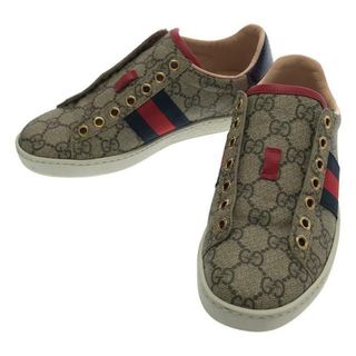 グッチ(Gucci)の【美品】  GUCCI / グッチ | 499410 エース GGスプリーム スニーカー | 34 | ベージュ | レディース(スニーカー)