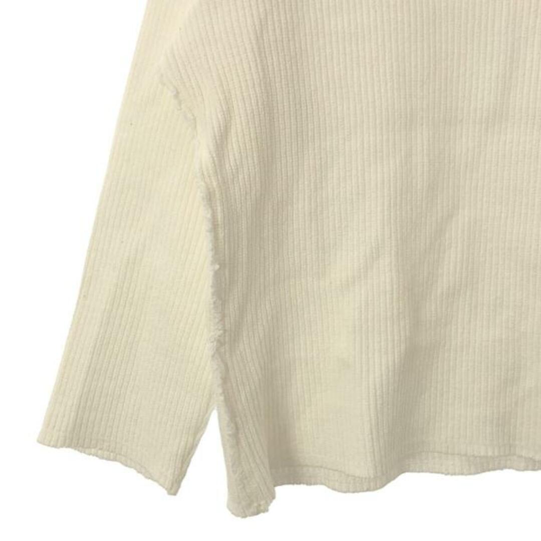 Needles(ニードルス)のNeedles / ニードルス | Boat neck L/S Tee -Rib Jersey リブジャージー ボートネック ロングスリーブ Tシャツ | XS | ホワイト | レディース レディースのトップス(Tシャツ(長袖/七分))の商品写真