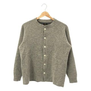 ニードルス(Needles)のNeedles / ニードルス | Grandpa Cardigan - C/W/N Rib Jersey ウール混 リブ グランパカーディガン | XS | グレー | レディース(カーディガン)