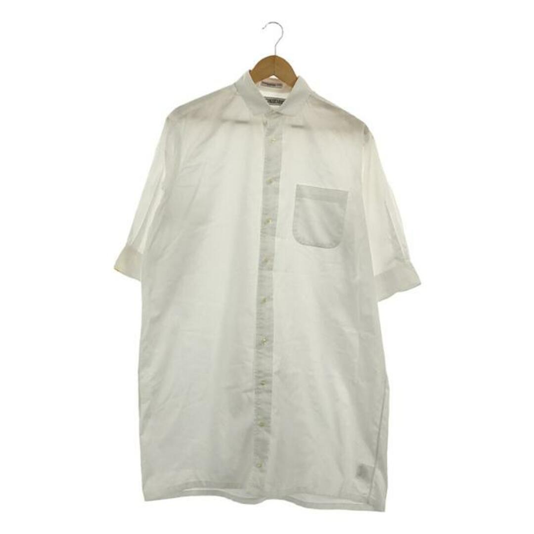 INDIVIDUALIZED SHIRTS(インディヴィジュアライズドシャツ)のINDIVIDUALIZED SHIRTS / インディビジュアライズドシャツ | コットン 7分袖 ロングシャツ | ホワイト | レディース レディースのトップス(シャツ/ブラウス(長袖/七分))の商品写真