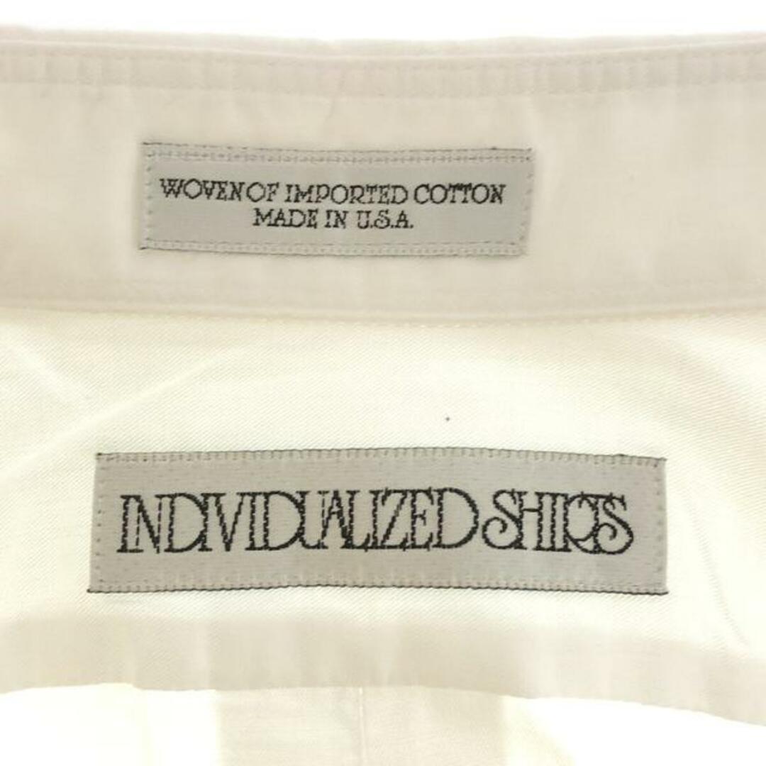 INDIVIDUALIZED SHIRTS(インディヴィジュアライズドシャツ)のINDIVIDUALIZED SHIRTS / インディビジュアライズドシャツ | コットン 7分袖 ロングシャツ | ホワイト | レディース レディースのトップス(シャツ/ブラウス(長袖/七分))の商品写真