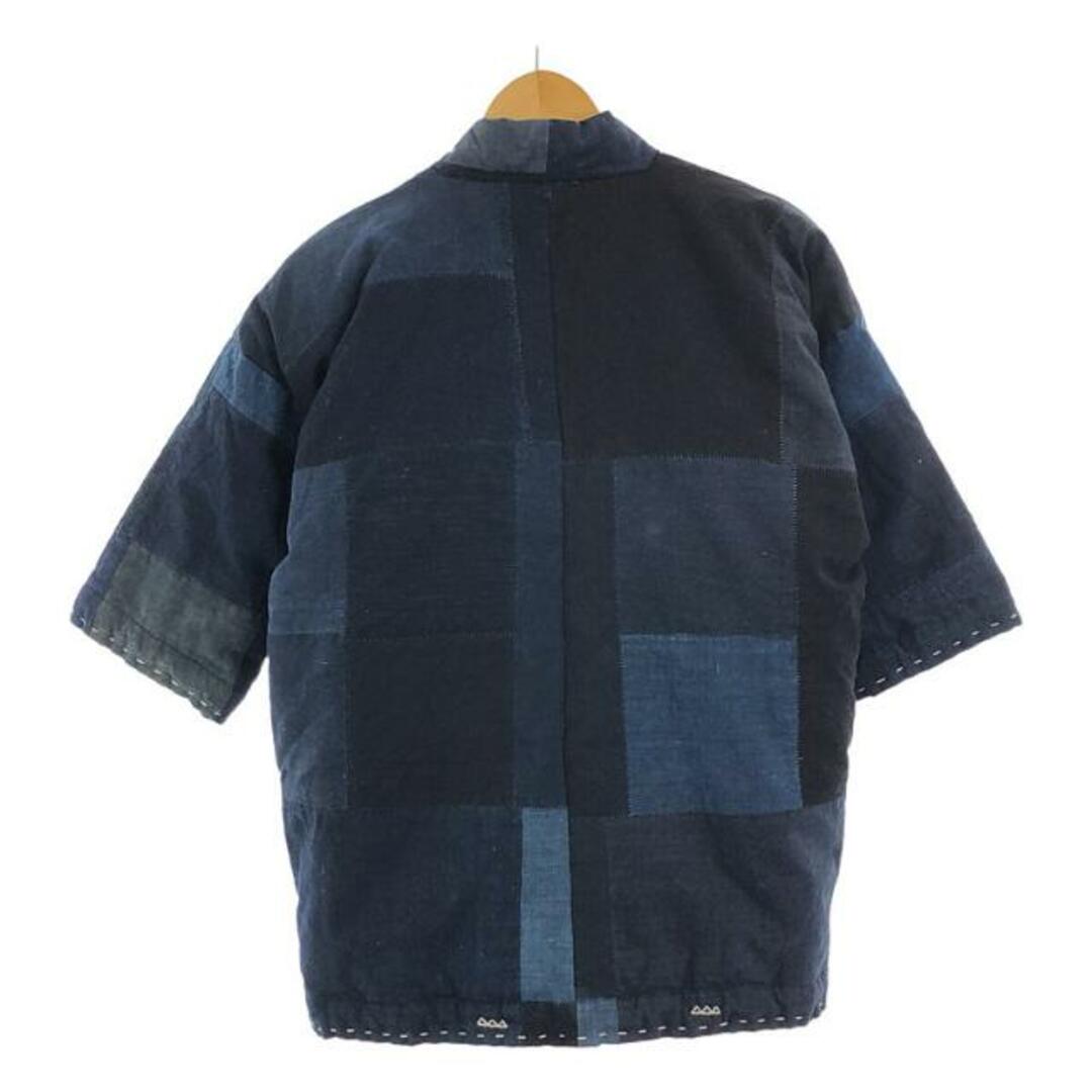 【美品】 visvim / ビズビム | SANJURO KIMONO DOWN JKT KOFU / キモノ ダウンジャケット 羽織 / 総柄裏地  | 2 | インディゴ | メンズ