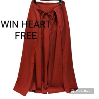 WIN HEART ウィンハート キュロット スカート　巻きスカート風 FREE(キュロット)