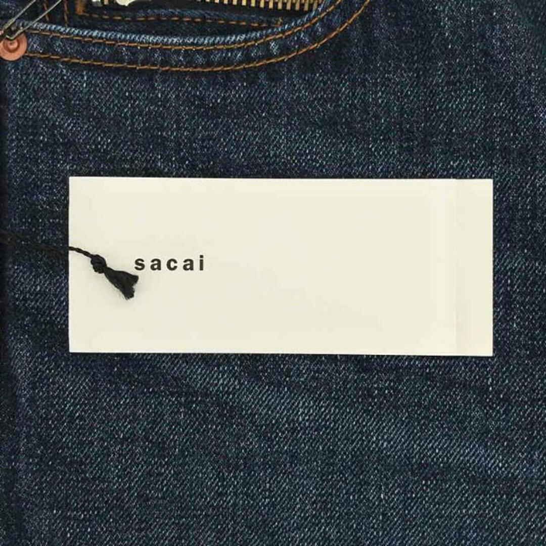 sacai(サカイ)のsacai / サカイ | ベルト付き ストレート デニムパンツ | 0 | インディゴ | レディース レディースのパンツ(その他)の商品写真