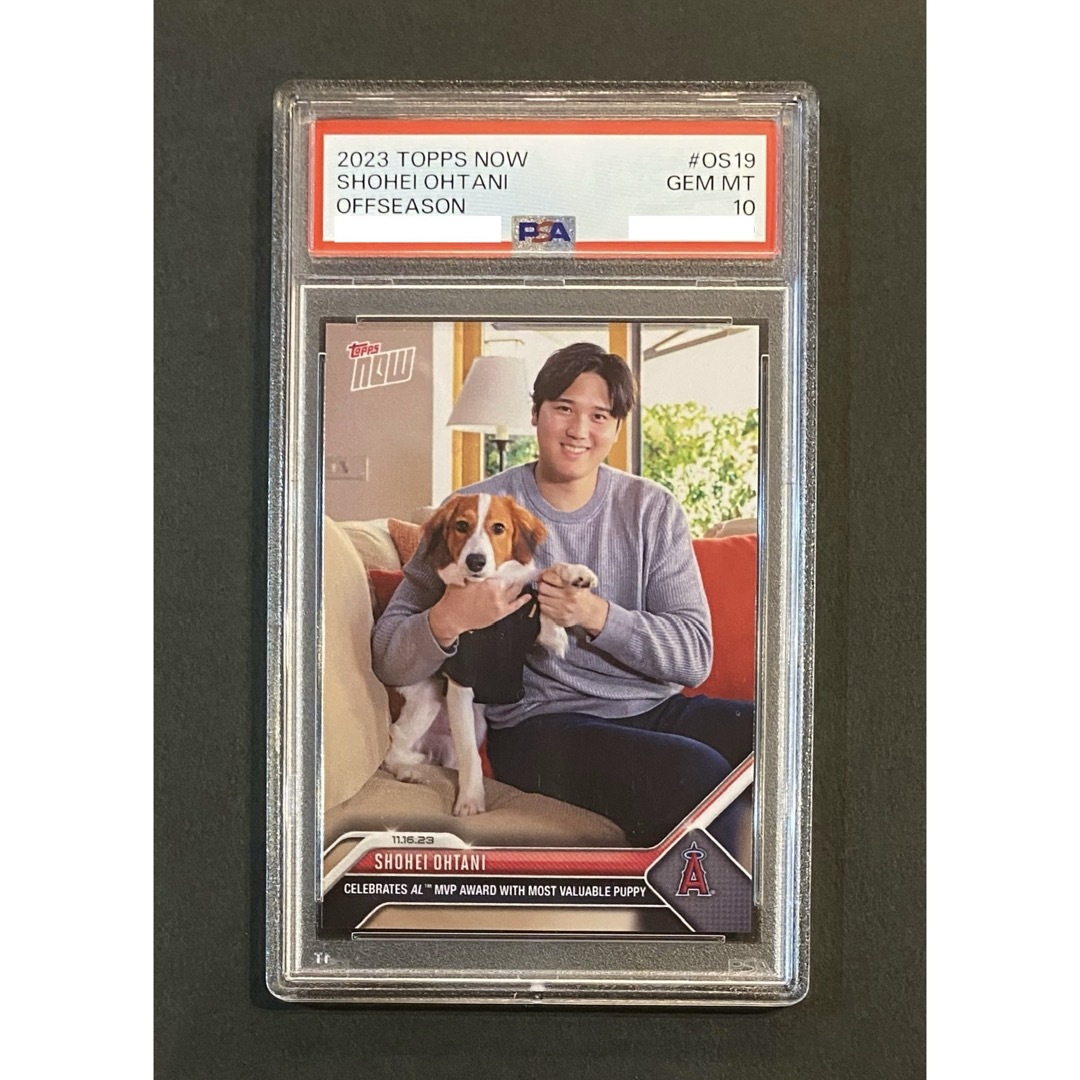 記念グッズPSA10 大谷翔平 2023 MVP記念カードtopps now