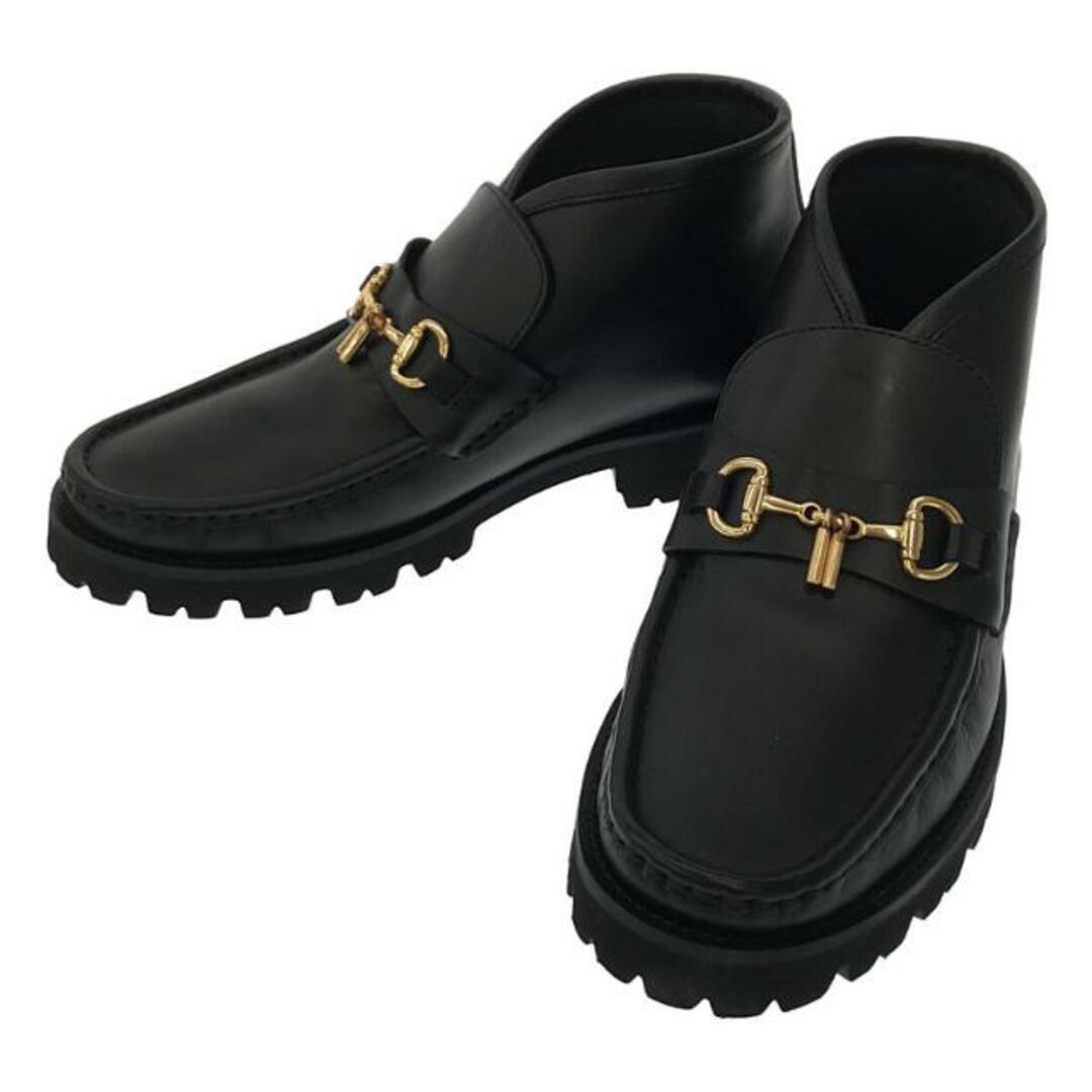 CAMINANDO(カミナンド)の【美品】  CAMINANDO / カミナンド | 2023SS | Deuxieme Classe取扱い NEW BIT MID CUT LOAFERS ミッドカット ローファー | 9 | ブラック | レディース レディースの靴/シューズ(ブーツ)の商品写真