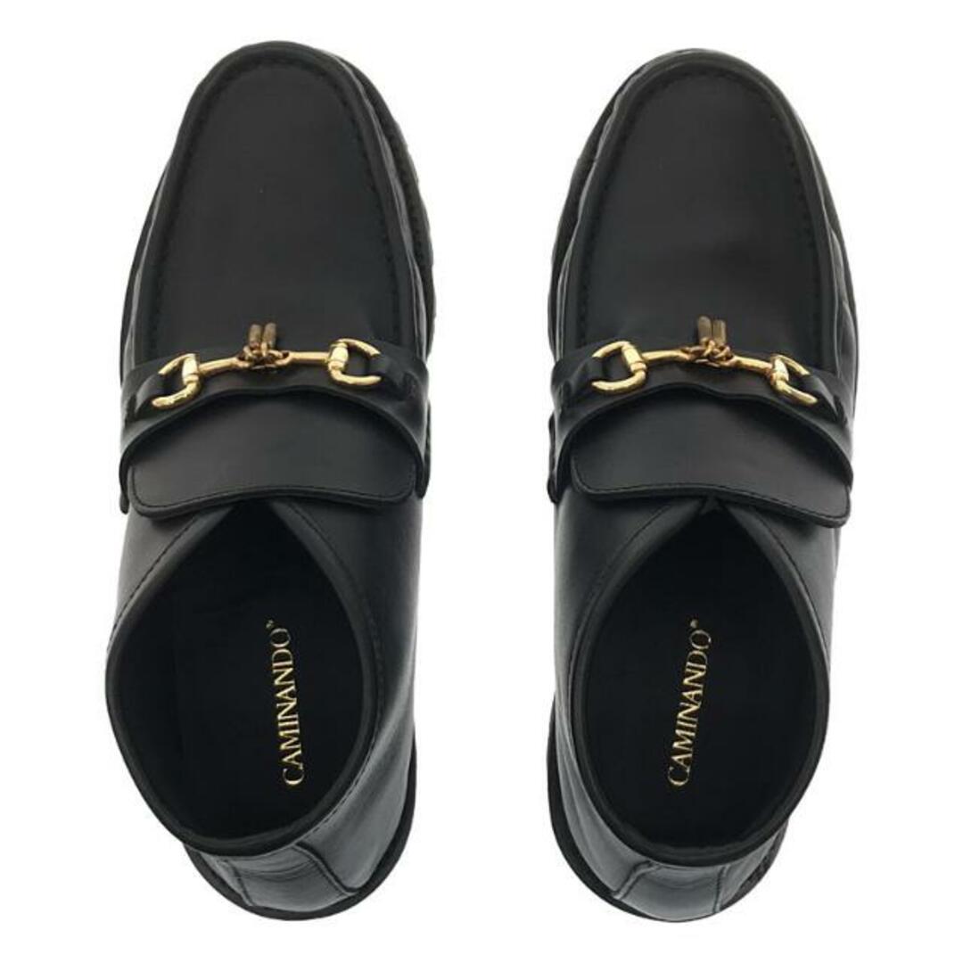 CAMINANDO(カミナンド)の【美品】  CAMINANDO / カミナンド | 2023SS | Deuxieme Classe取扱い NEW BIT MID CUT LOAFERS ミッドカット ローファー | 9 | ブラック | レディース レディースの靴/シューズ(ブーツ)の商品写真