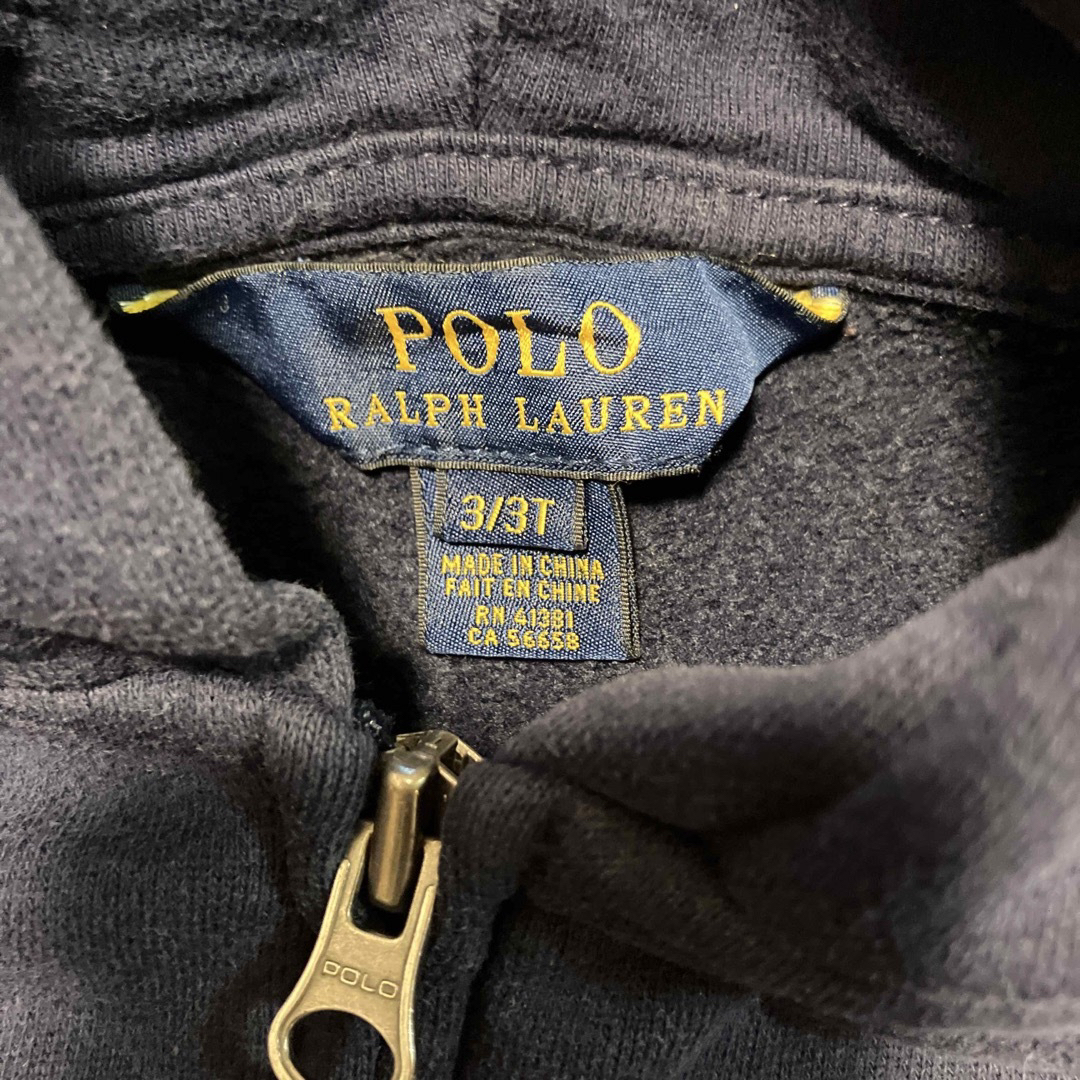 POLO RALPH LAUREN(ポロラルフローレン)のPOLO RALPH LAUREN ラルフローレン　パーカー　長袖　3T 紺色 キッズ/ベビー/マタニティのキッズ服男の子用(90cm~)(その他)の商品写真