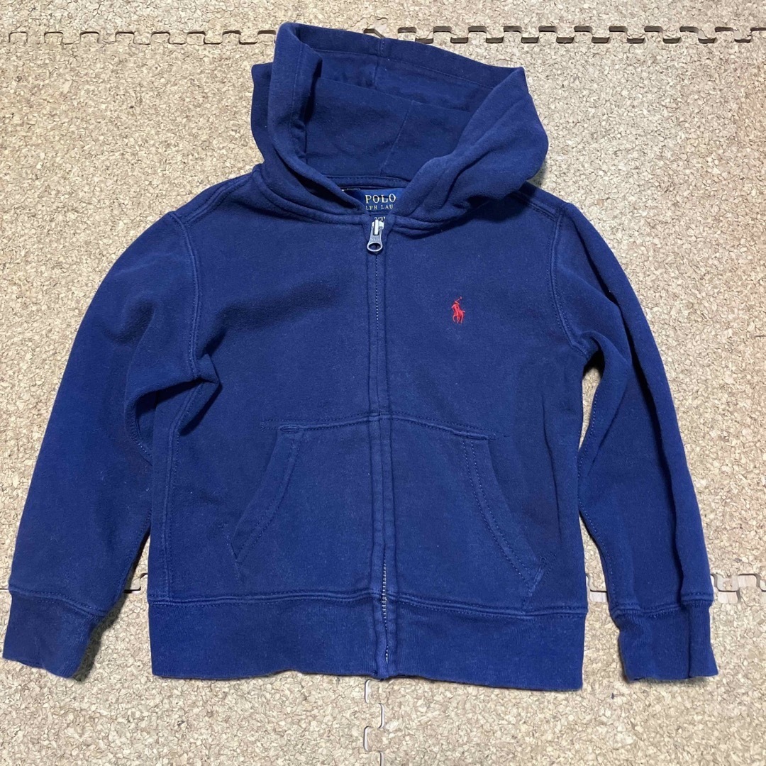 POLO RALPH LAUREN(ポロラルフローレン)のPOLO RALPH LAUREN ラルフローレン　パーカー　長袖　3T 紺色 キッズ/ベビー/マタニティのキッズ服男の子用(90cm~)(その他)の商品写真