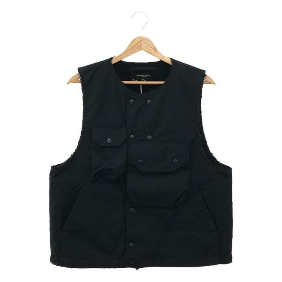 【美品】  Engineered Garments / エンジニアドガーメンツ | Cover Vest -PC Poplin / ボア カバーベスト | S | ネイビー | メンズトップス