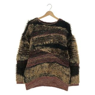 【美品】  Mame Kurogouchi / マメクロゴウチ | 2022FW | Mountainscape Gradation Knitted Pullover ニット | 1 | ブラウン | レディース(ニット/セーター)