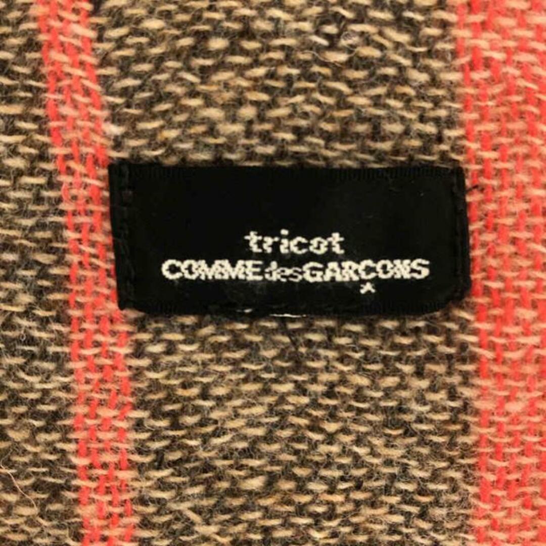 tricot COMME des GARCONS(トリココムデギャルソン)のtricot COMME des GARCONS / トリココムデギャルソン | チェック フリンジ 大判 ストール マフラー | マルチカラー | レディース レディースのファッション小物(マフラー/ショール)の商品写真