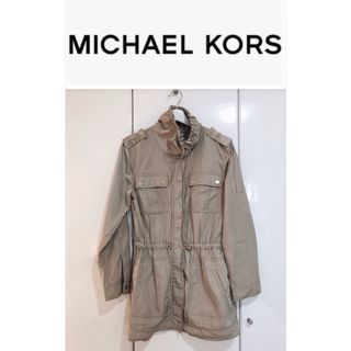 Michael Kors - マイケルコース スプリングコート ベージュ ゴールド ポリエステル