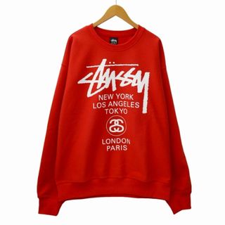 ステューシー(STUSSY)のステューシー 23AW ワールドツアー プリント スウェット トレーナー XL(その他)