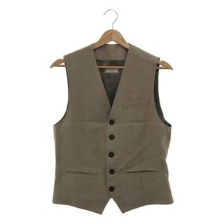 ブルネロクチネリ(BRUNELLO CUCINELLI)の【美品】  BRUNELLO CUCINELLI / ブルネロクチネリ | リネン ジレ ベスト / 総裏地 | 44 | ベージュ | メンズ(ベスト)