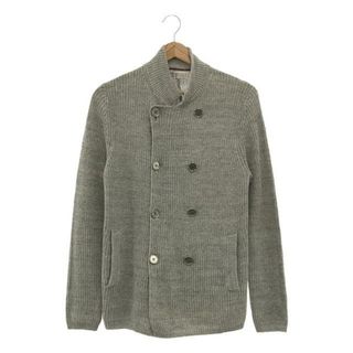 ブルネロクチネリ(BRUNELLO CUCINELLI)の【美品】  BRUNELLO CUCINELLI / ブルネロクチネリ | コットン リネン メタルボタン ダブル ニットジャケット | 44 | ライトグレー | メンズ(その他)