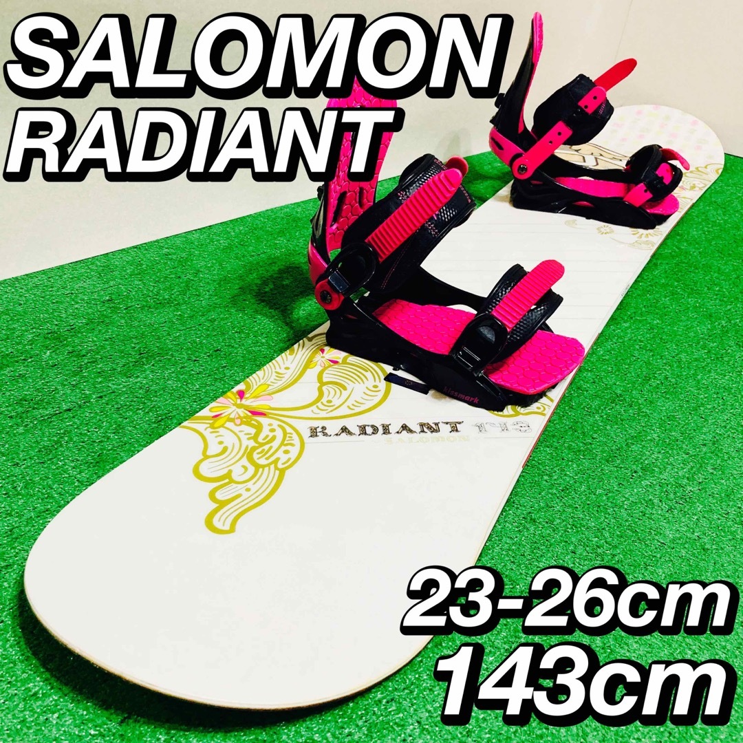 SALOMON(サロモン)のかわいい 大人気 サロモン RADIANT × kissmark スノーボード スポーツ/アウトドアのスノーボード(ボード)の商品写真