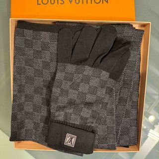 ルイヴィトン(LOUIS VUITTON)のルイヴィトン  ダミエ手袋マフラー(マフラー)