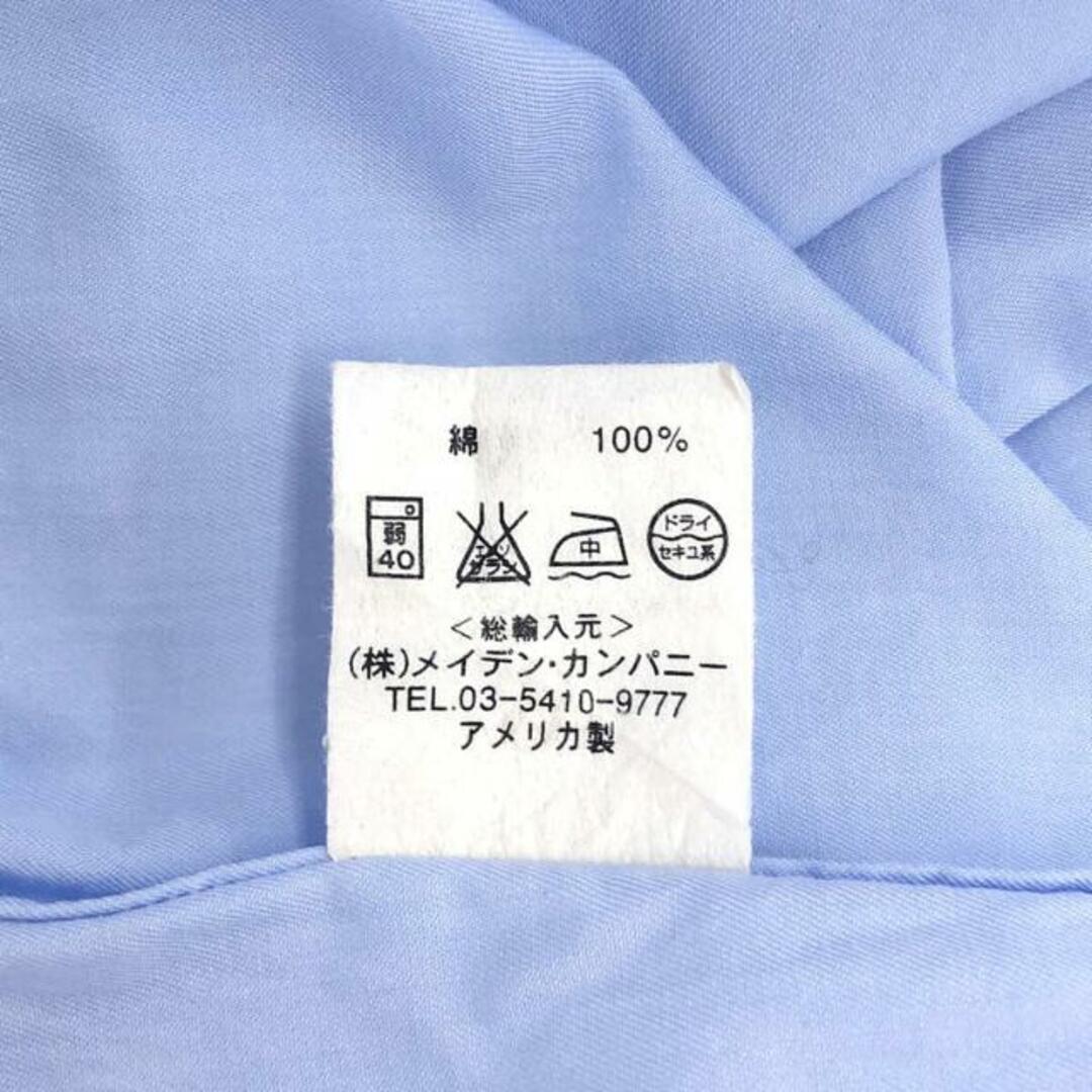 INDIVIDUALIZED SHIRTS(インディヴィジュアライズドシャツ)のINDIVIDUALIZED SHIRTS / インディビジュアライズドシャツ | コットン ロングシャツ ワンピース | 14 1/2-28 | ライトブルー | レディース レディースのワンピース(ロングワンピース/マキシワンピース)の商品写真