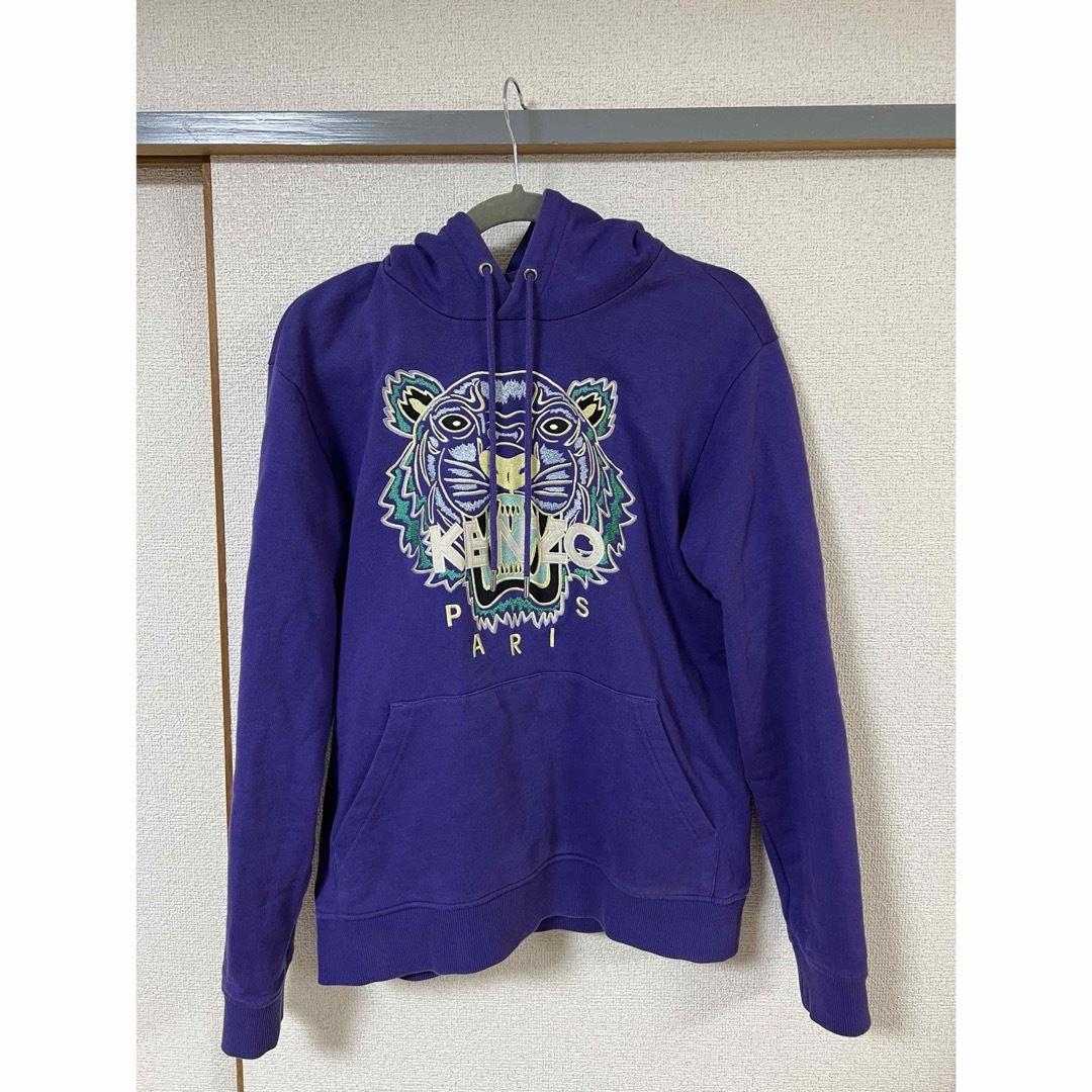 KENZO(ケンゾー)の廃盤　希少　美品　KENZO タイガー　パーカー　紫　purple M メンズのトップス(パーカー)の商品写真