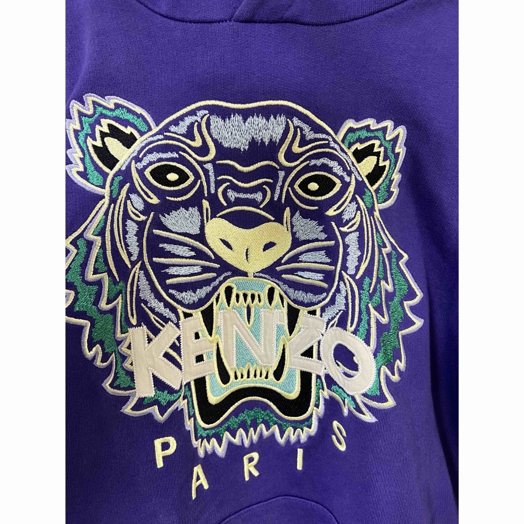 KENZO - 廃盤 希少 美品 KENZO タイガー パーカー 紫 purple Mの KENZO - 廃盤 希少 美品 KENZO タイガー パーカー 紫 purple Mの
