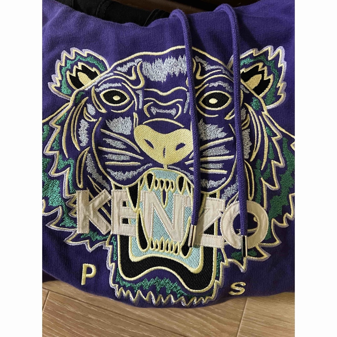 KENZO - 廃盤 希少 美品 KENZO タイガー パーカー 紫 purple Mの KENZO - 廃盤 希少 美品 KENZO タイガー パーカー 紫 purple Mの