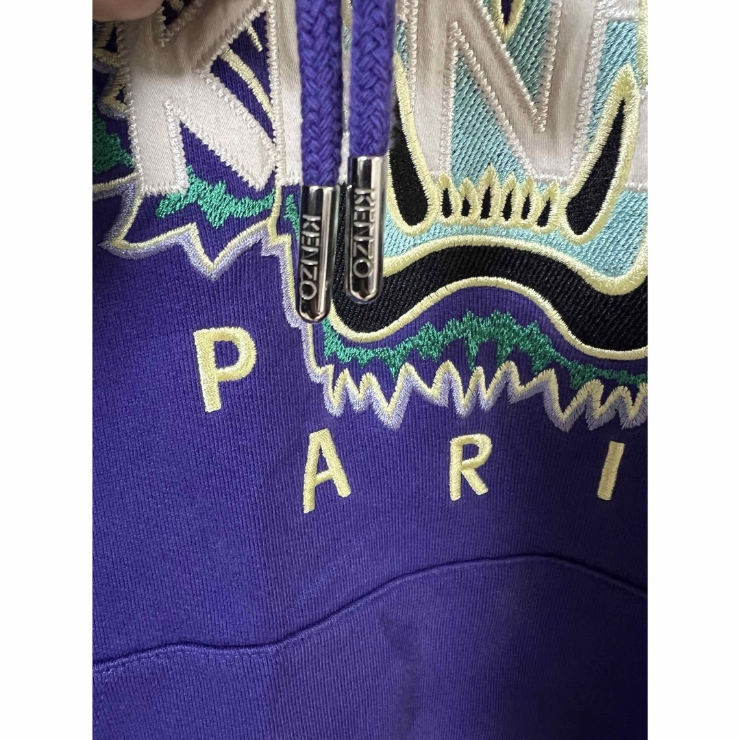 KENZO - 廃盤 希少 美品 KENZO タイガー パーカー 紫 purple Mの KENZO - 廃盤 希少 美品 KENZO タイガー パーカー 紫 purple Mの