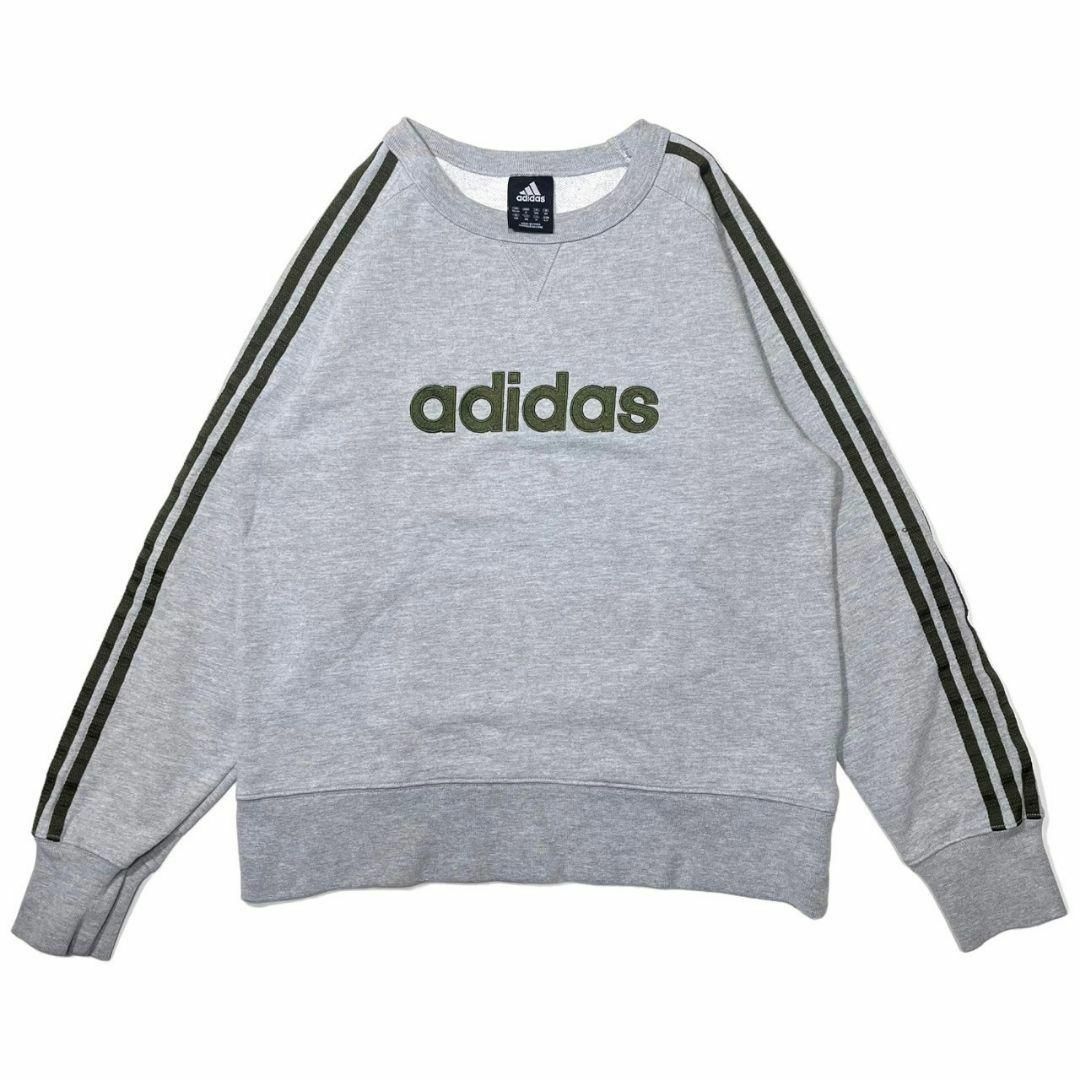 adidas - 00s adidas ビッグロゴ刺繍 3ライン スウェット adidas - 00s adidas ビッグロゴ刺繍 3ライン スウェット