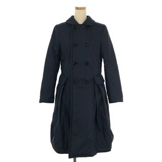 コムデギャルソンコムデギャルソン(COMME des GARCONS COMME des GARCONS)の【美品】  COMME des GARCONS COMME des GARCONS / コムコム | 中綿 丸襟 ダブル ロング オーバーコート / 総裏地 | S | ネイビー | レディース(その他)