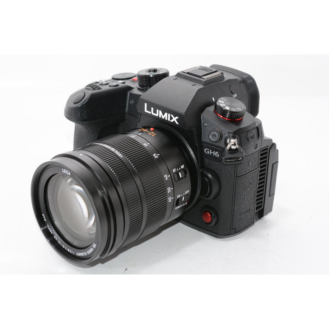 カメラ【ほぼ新品】パナソニック ミラーレス一眼カメラ ルミックス GH6L レンズキット 標準ズームレンズ付属 ブラック DC-GH6L