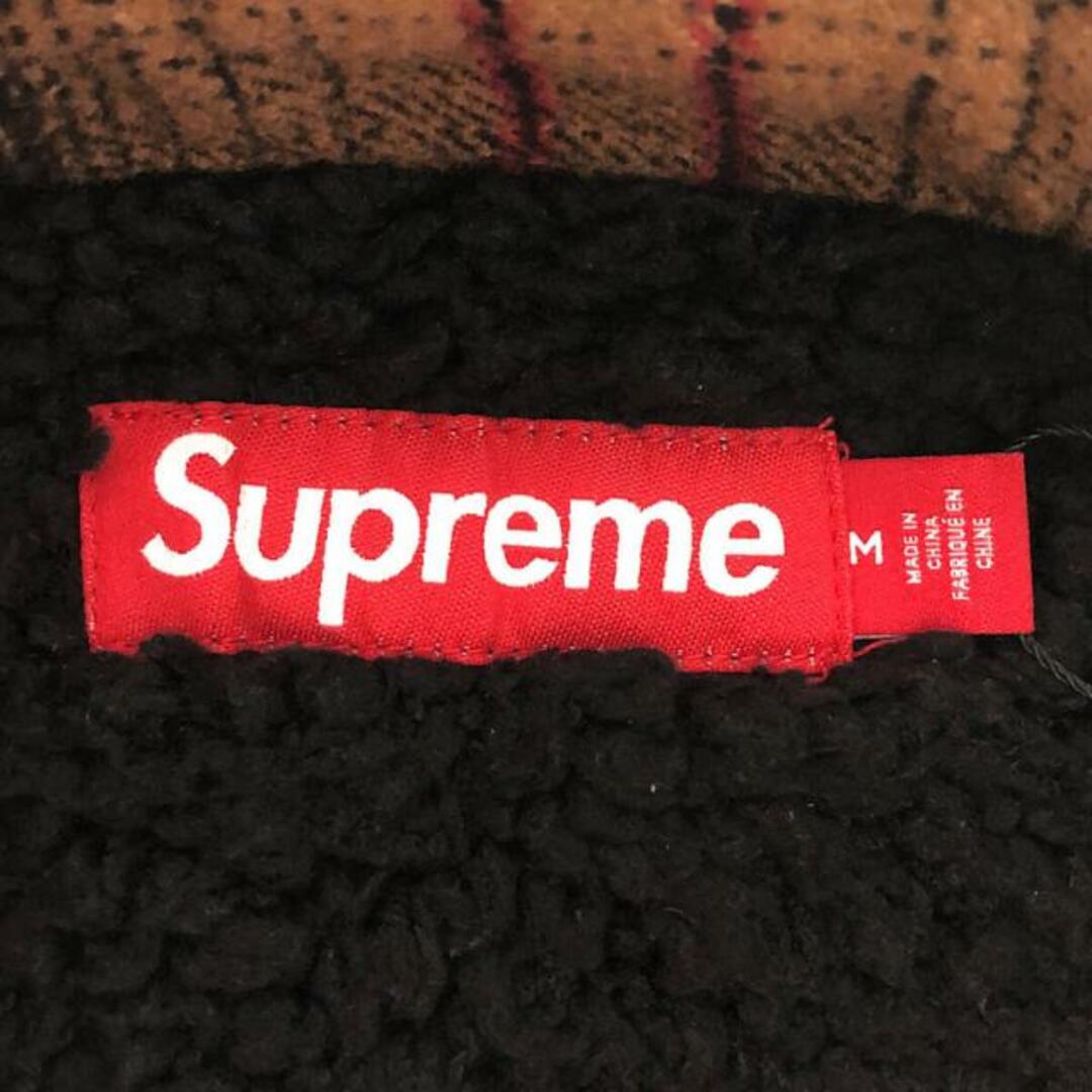 Supreme(シュプリーム)の【美品】  SUPREME / シュプリーム | lined flannel snap shirt / ラインフランネルスナップシャツ | M | black /brown | メンズ メンズのトップス(Tシャツ/カットソー(七分/長袖))の商品写真