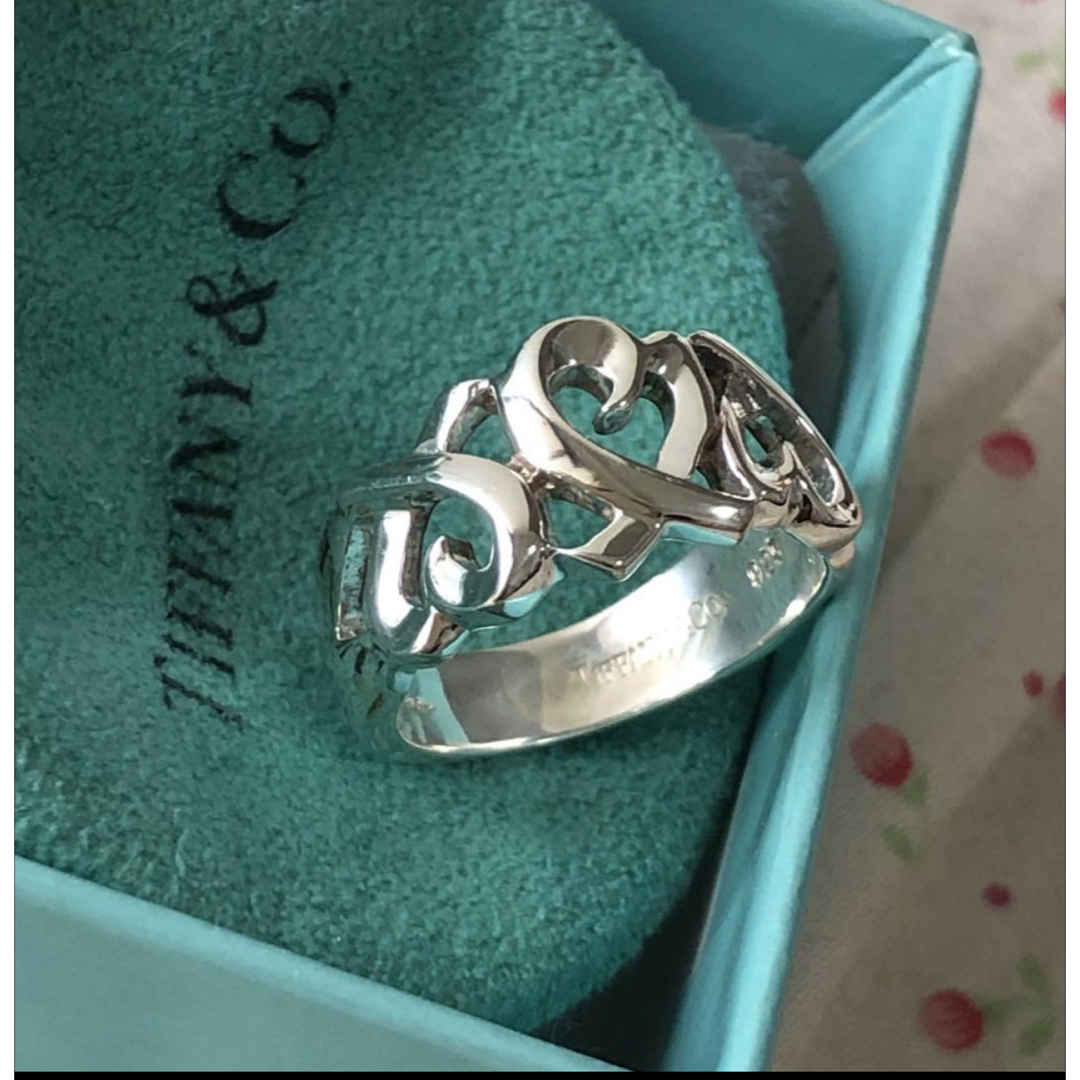 Tiffany & Co.(ティファニー)の美品　仕上げ済　ティファニーラビングハートリング　9号　シルバー925 レディースのアクセサリー(リング(指輪))の商品写真