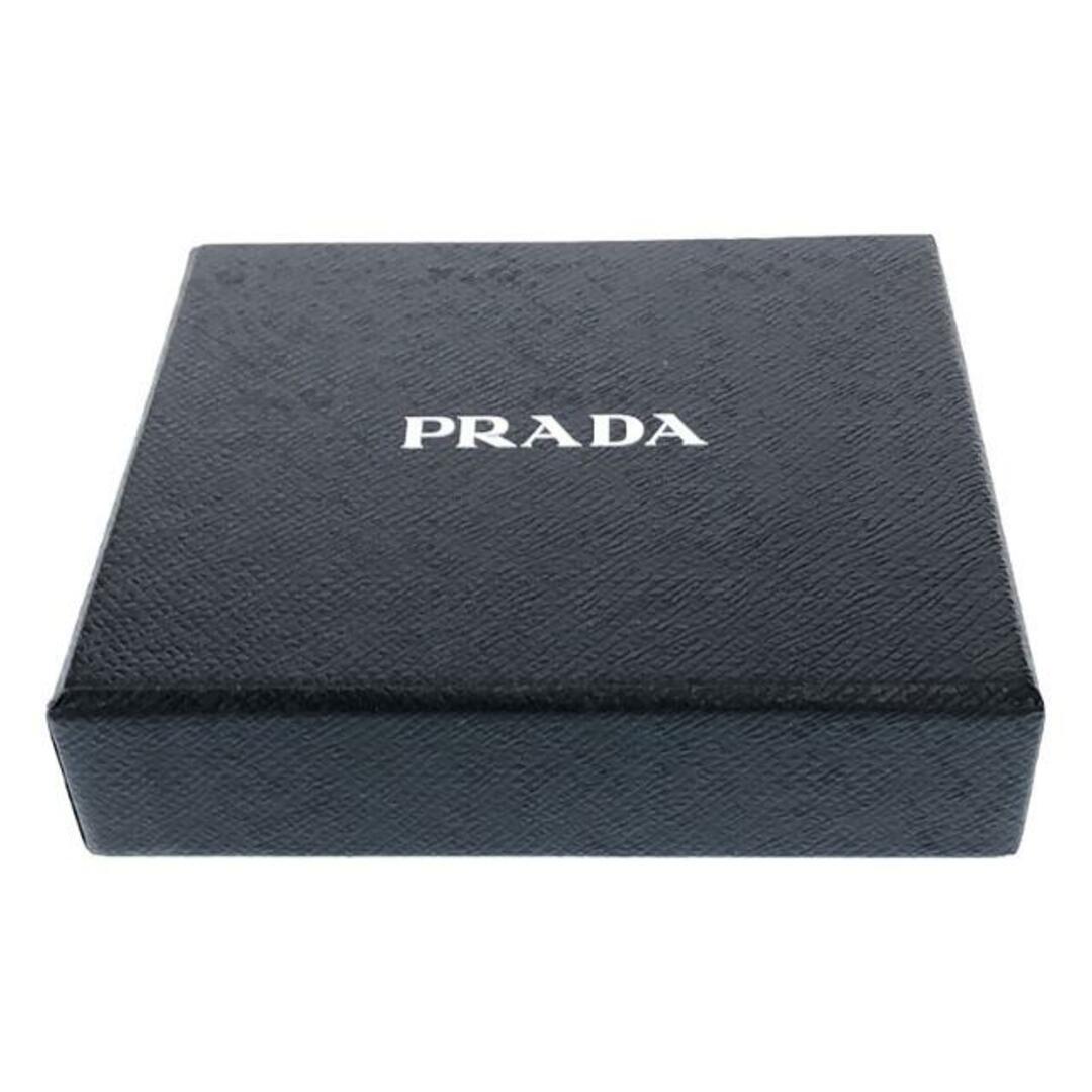 PRADA(プラダ)のPRADA / プラダ | バイカラー レザー ミニウォレット | ブラック/レッド | レディース レディースのファッション小物(財布)の商品写真