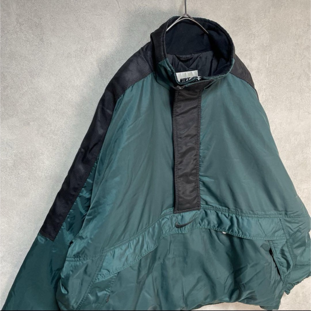 NIKE(ナイキ)のNIKE ナイキ  アノラック 中綿 ジャケット  90s ビッグスウォッシュ  メンズのジャケット/アウター(ナイロンジャケット)の商品写真