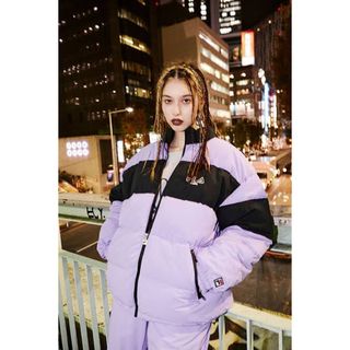 フィラ(FILA)のX-girl FILA コラボ　ダウンジャケット　フィラ　エックスガール(ダウンジャケット)