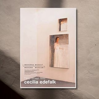 ストックホルム近代美術館限定Cecilia Edefalk 国内未入荷 ポスター(絵画/タペストリー)