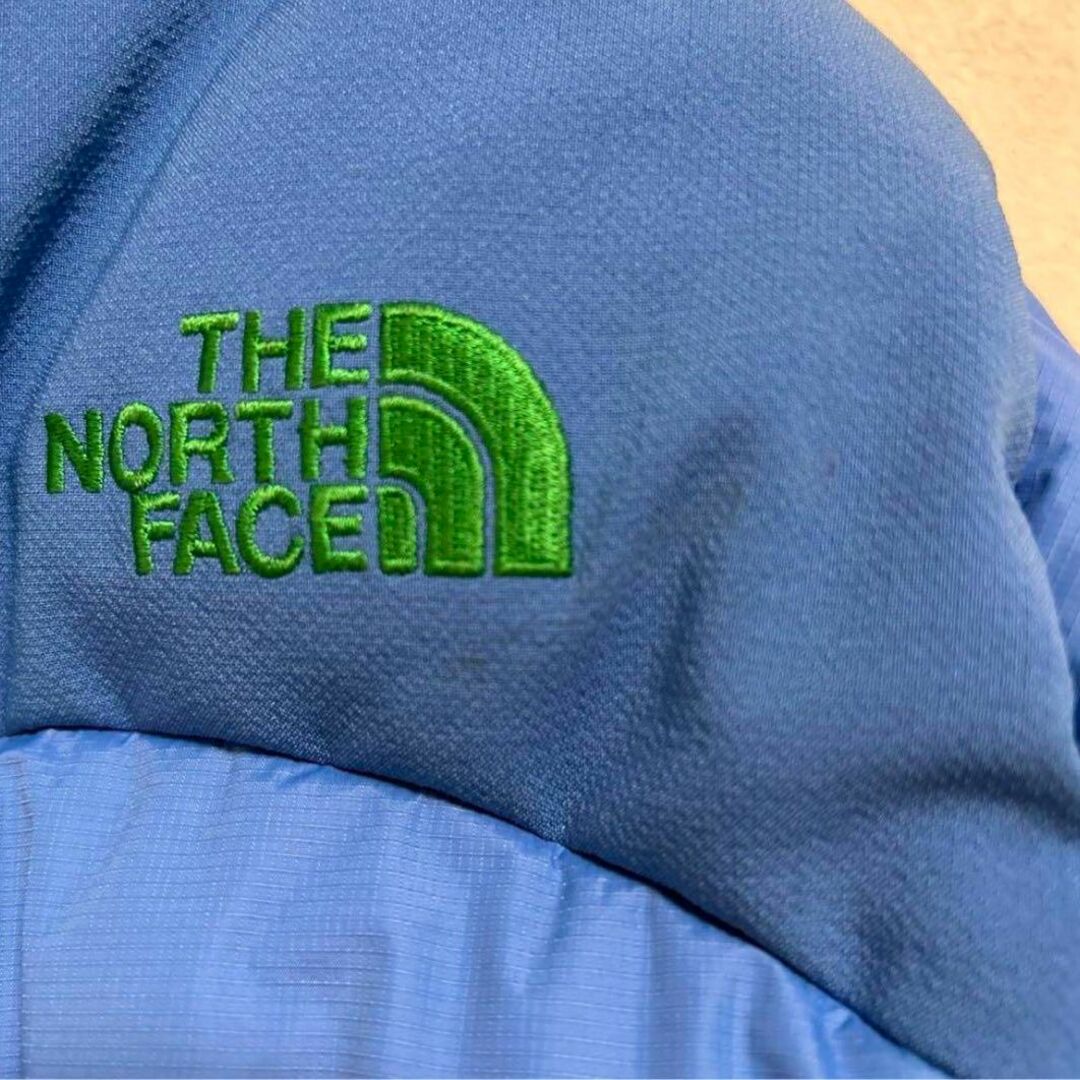 THE NORTH FACE(ザノースフェイス)のノースフェイス  キッズ ダウンジャケット 150㎝　ブルー　グリーン　男の子 キッズ/ベビー/マタニティのキッズ服男の子用(90cm~)(ジャケット/上着)の商品写真