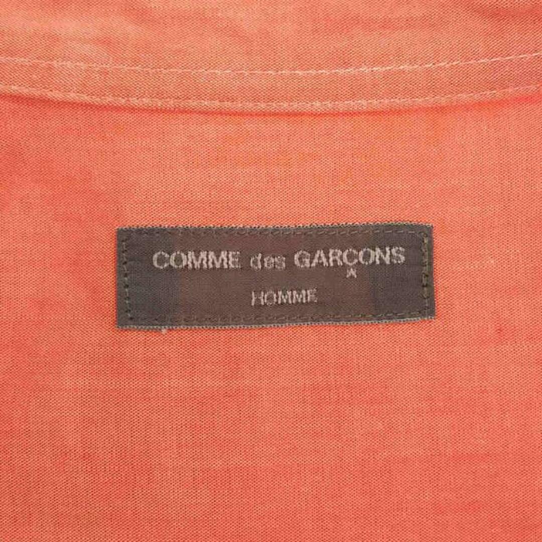 COMME des GARCONS HOMME(コムデギャルソンオム)のCOMME des GARCONS HOMME / コムデギャルソンオム | 2003SS | 銀タグ コットン オーバーサイズ シャツ | オレンジ | メンズ メンズのトップス(Tシャツ/カットソー(七分/長袖))の商品写真