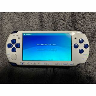 プレイステーションポータブル(PlayStation Portable)のpsp 3000 ホワイト ブルー(携帯用ゲーム機本体)