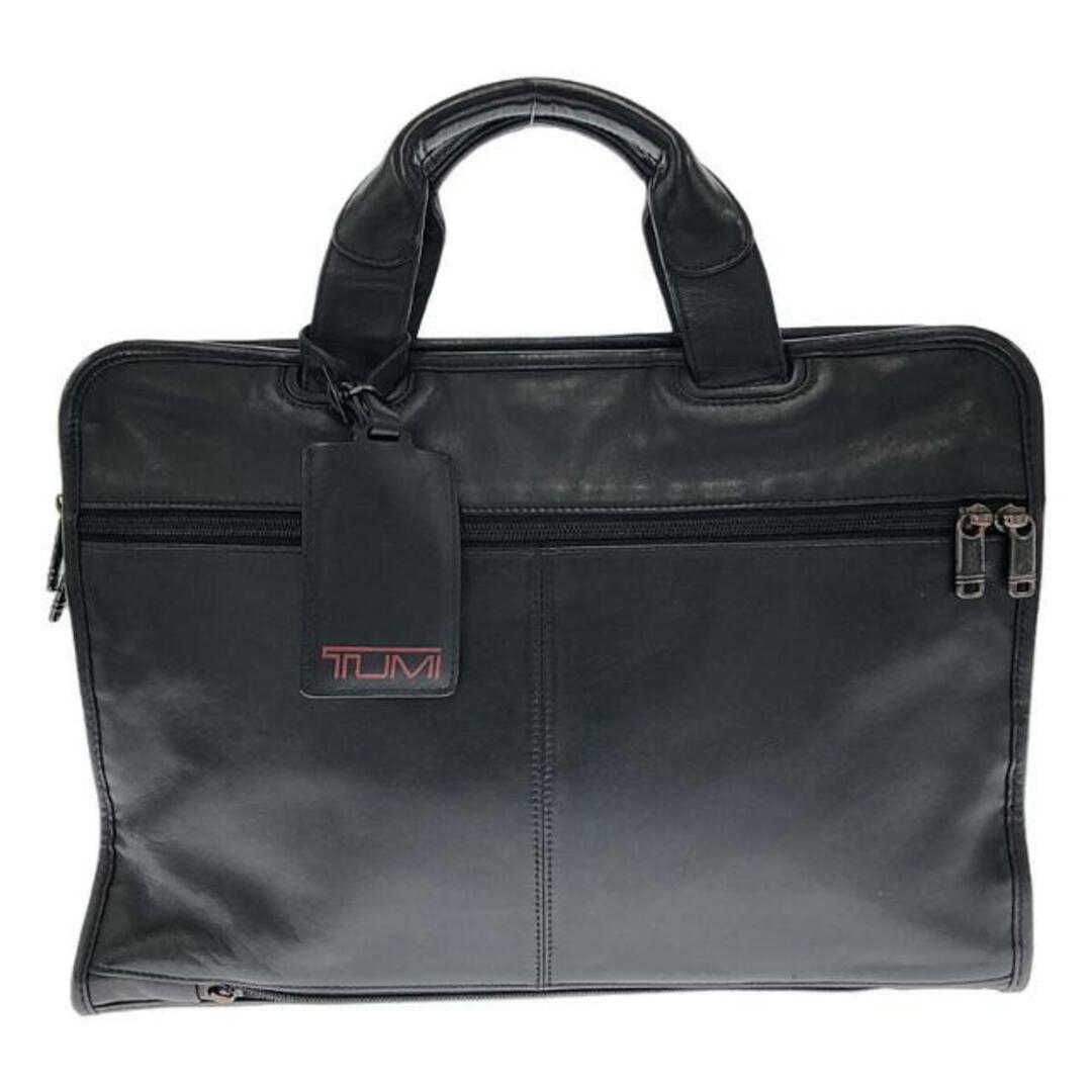 TUMI / トゥミ | 96101D4 / 2way ショルダー付き レザー ブリーフケース ビジネスバッグ | ブラック | メンズ